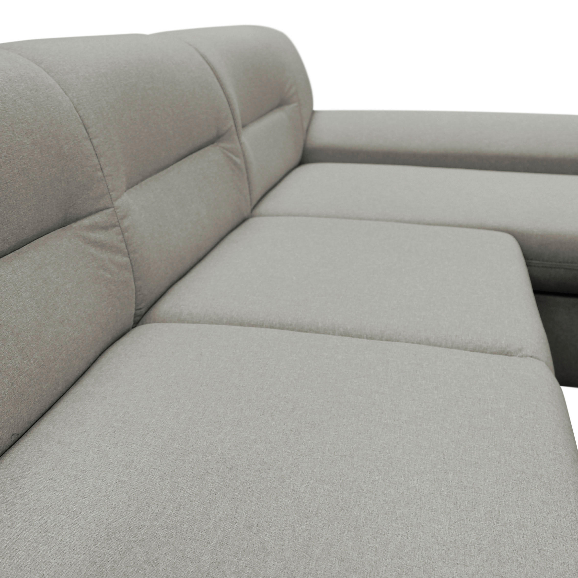 Thumbnail - Mid.you Ecksofa, Beige, Textil, 3-Sitzer, Ottomane rechts, L-Form, 281x167 cm, Made in EU, Stoffauswahl, seitenverkehrt ...