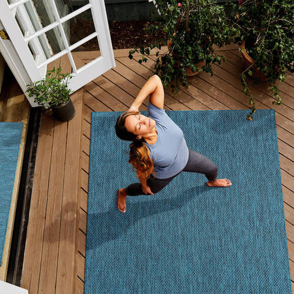 TEPIH ZA UNUTAR./VANJ. UPORAB 140/200 cm   plava  Melissa  - plava, Konvencionalno, tekstil (140/200cm)