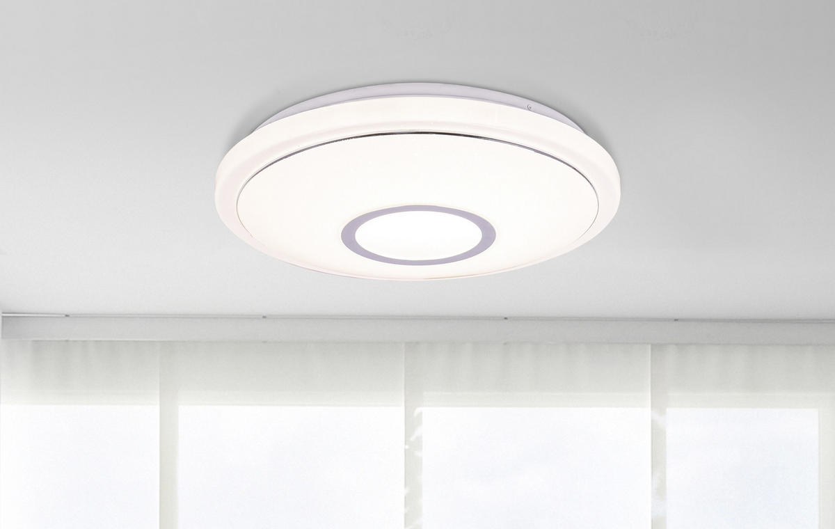 LED-DECKENLEUCHTE 16 W  40/6,5 cm    - Basics, Kunststoff/Metall (40/6,5cm) - Globo