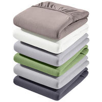 SPANNLEINTUCH 200/200 cm Zwirn-Jersey  - Silberfarben, Basics, Textil (200/200cm) - Estella