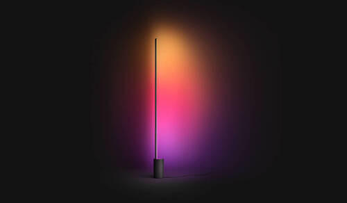 LED-STEHLEUCHTE - Schwarz, Design, Metall (11/11/145,80cm) - Philips HUE