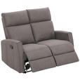 2-SITZER-SOFA Mikrofaser Grau  - Schwarz/Grau, KONVENTIONELL, Kunststoff/Textil (127/105/93cm) - Xora