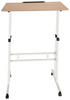 SCHREIBTISCH 120/60/82-128 cm  in Weiß, Eichefarben  - Eichefarben/Weiß, Basics, Kunststoff/Metall (120/60/82-128cm) - MID.YOU