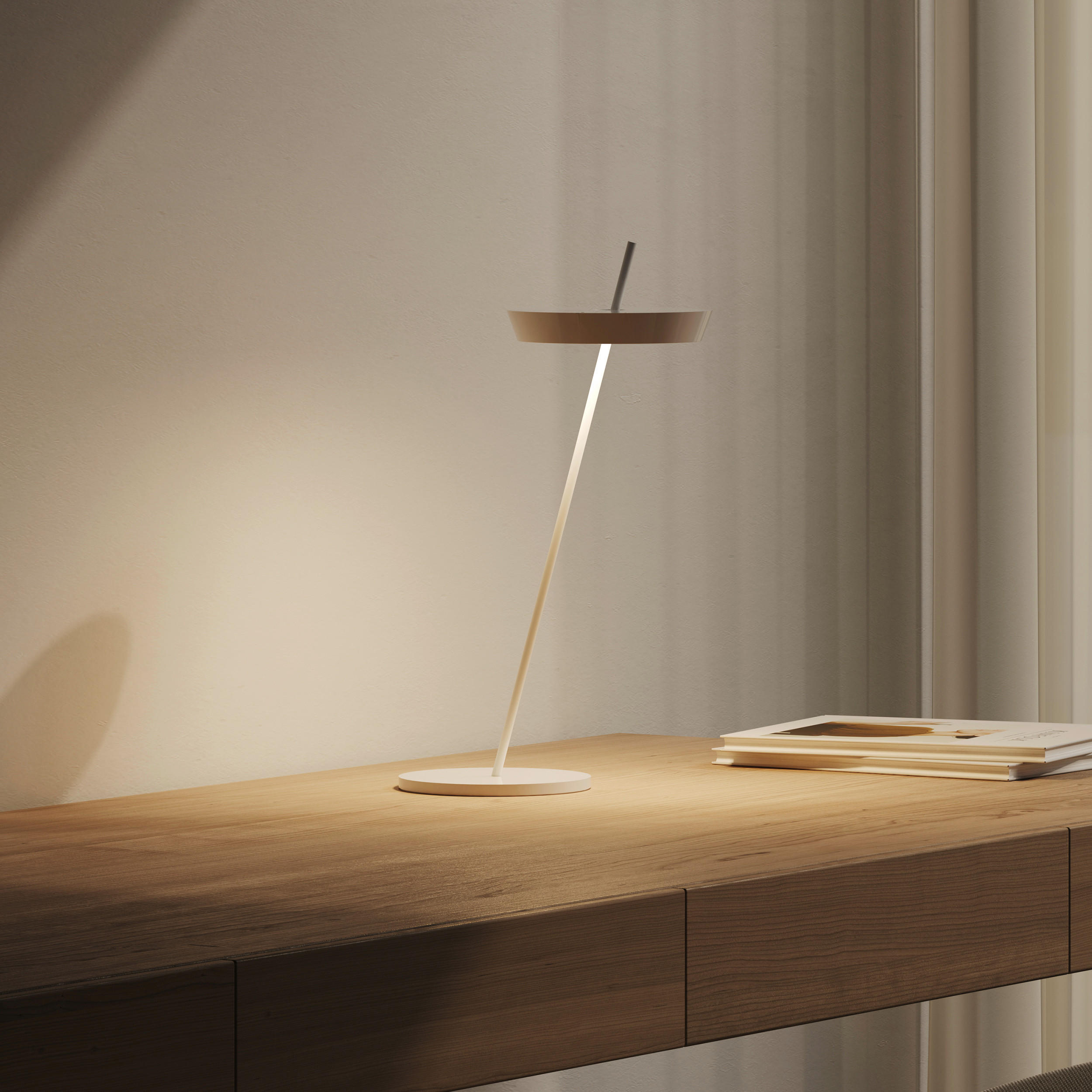 AKKU-TISCHLEUCHTE Mahina 20,7/13,3/35,5 cm   - Weiß Hochglanz, Design, Metall (20,7/13,3/35,5cm)