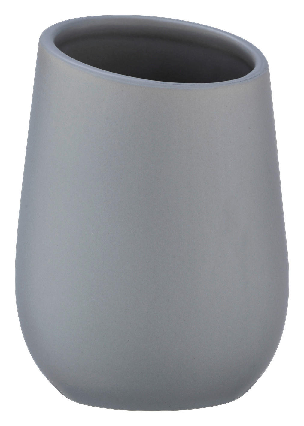 ZAHNPUTZBECHER BADI  - Grau, Basics, Keramik (8/11cm) - Wenko