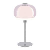 TISCHLEUCHTE Belomontejo 22/40 cm  - Rosa/Weiß, Design, Glas/Metall (22/40cm) - Eglo