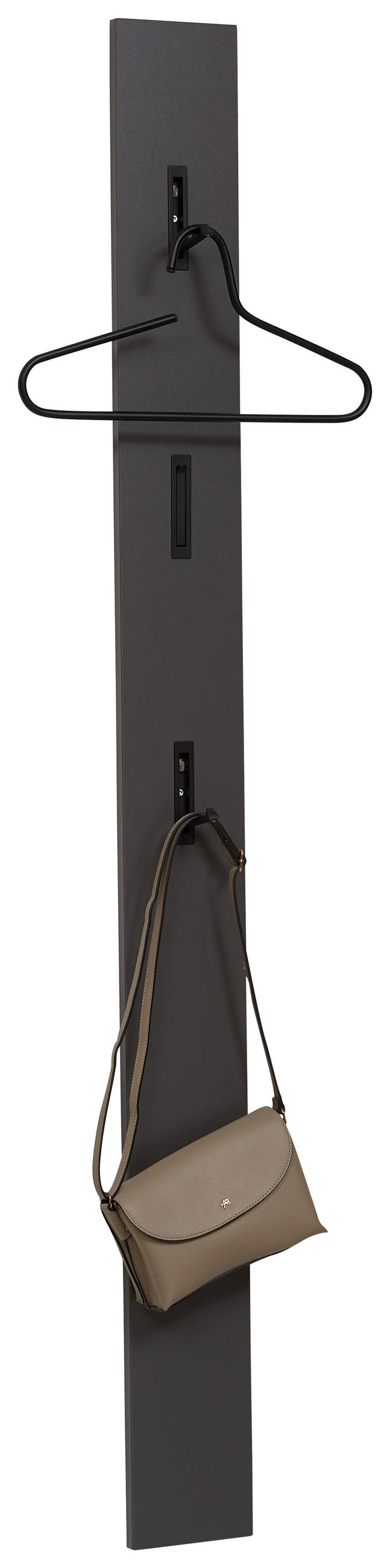 GARDEROBE 4-teilig  in 200/200/22 cm  - Graphitfarben, Design, Holzwerkstoff (200/200/22cm) - Voleo