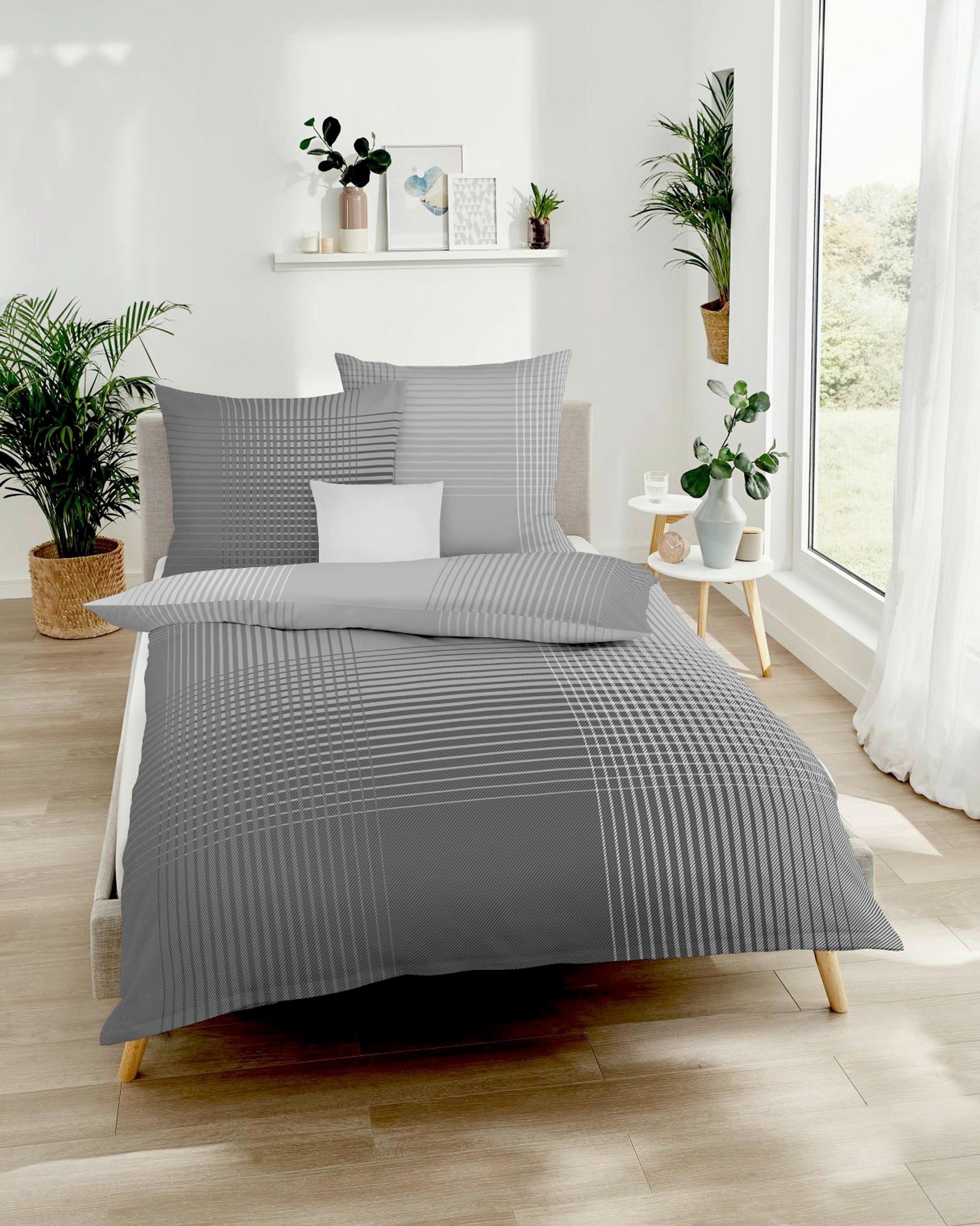 POSTELJINA 200/200 cm   - siva, Design, tekstil (200/200cm) - Kaeppel