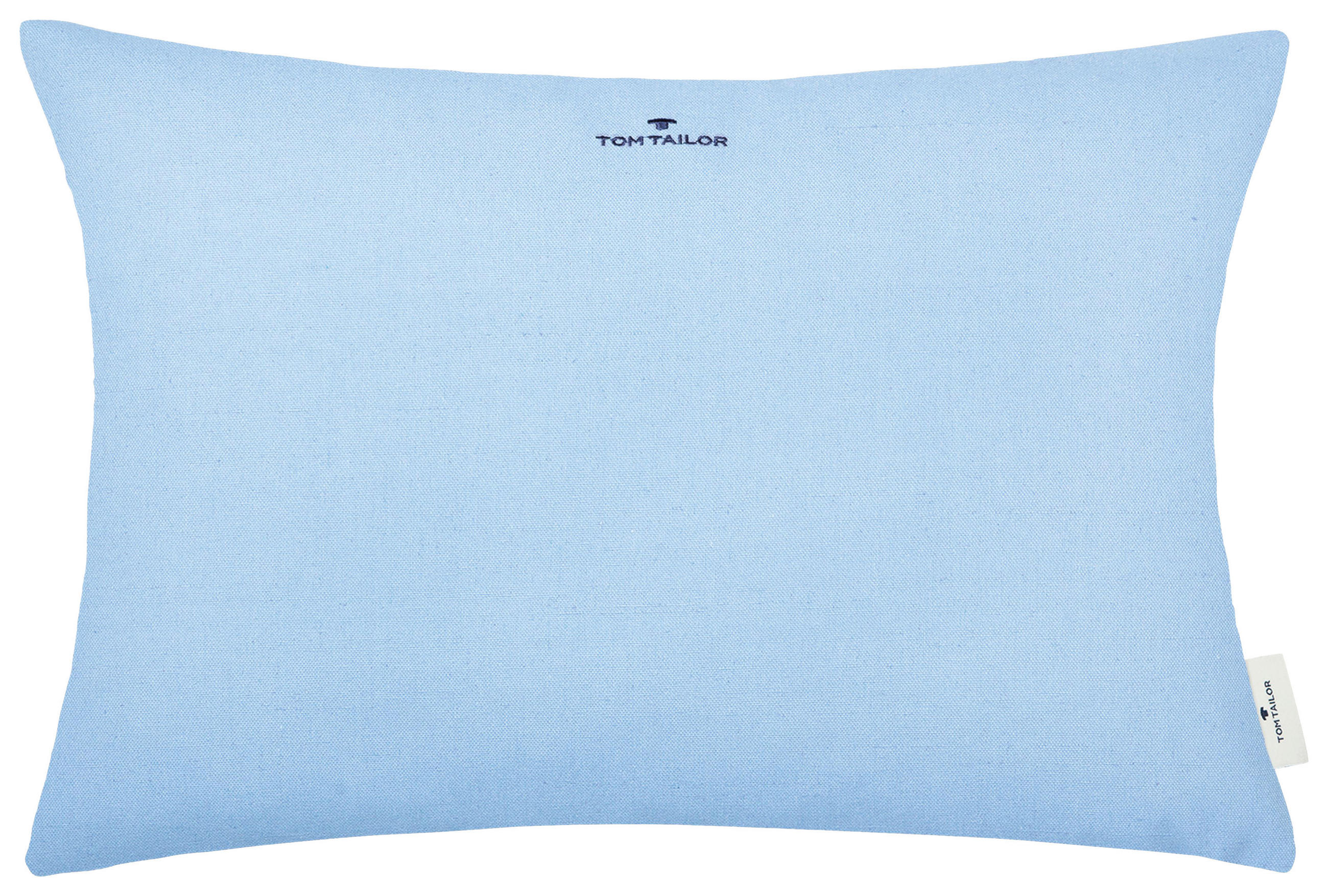 KUDDFODRAL Dove Signature 40/60 cm  - ljusblå/blå, Klassisk, textil (40/60cm) - Tom Tailor