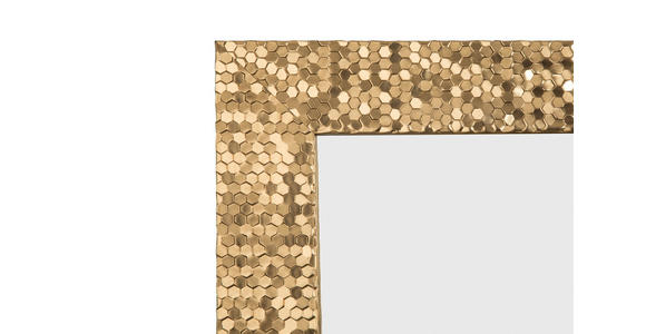 WANDSPIEGEL 55/70/2 cm in rechteckig - Goldfarben, LIFESTYLE, Glas/Kunststoff (55/70/2cm) - Carryhome