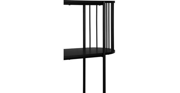 REGAL Schwarz  - Schwarz, Trend, Holzwerkstoff/Metall (80/133,5/34cm) - Xora