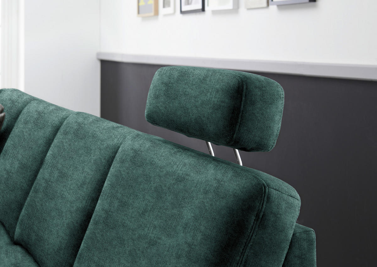 WOHNLANDSCHAFT in Velours Opal  - Eichefarben/Opal, Konventionell, Holz/Textil (167/316/235cm) - Beldomo System