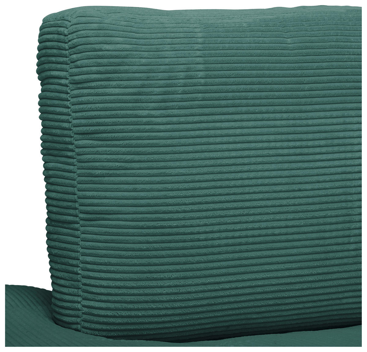 ECKSOFA in Cord Grün  - Schwarz/Grün, Design, Kunststoff/Textil (224/265cm) - Hom`in