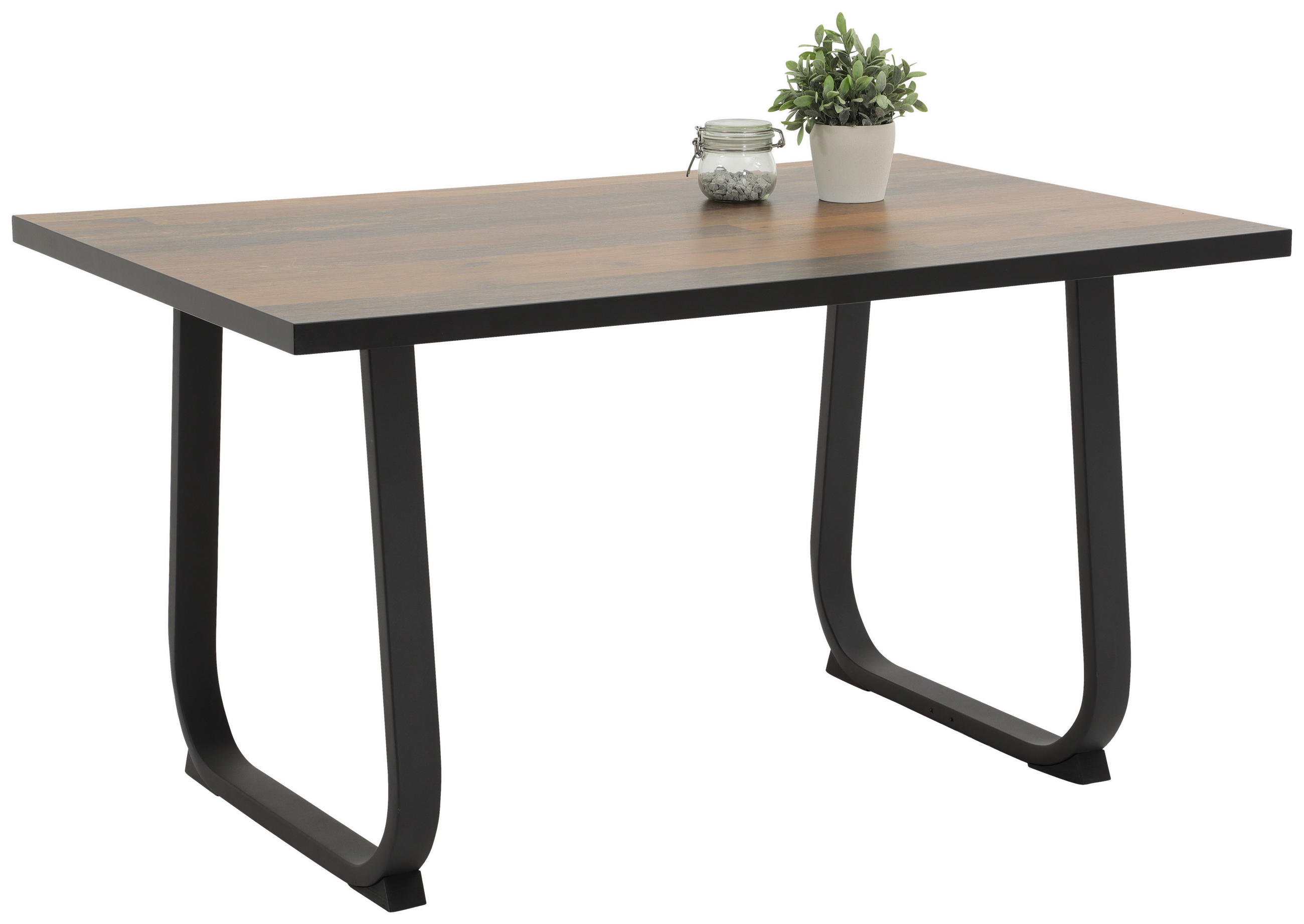 Boxxx Esstisch Anthrazit, Braun 90x76x140 cm