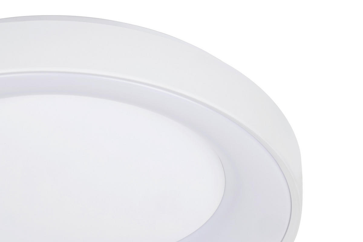 STROPNA LED-SVETILKA   40 W/4300 lm/2700-6500 K/220-240 V/ - bela, Basics, kovina/umetna masa (50/8,5cm) - Novel