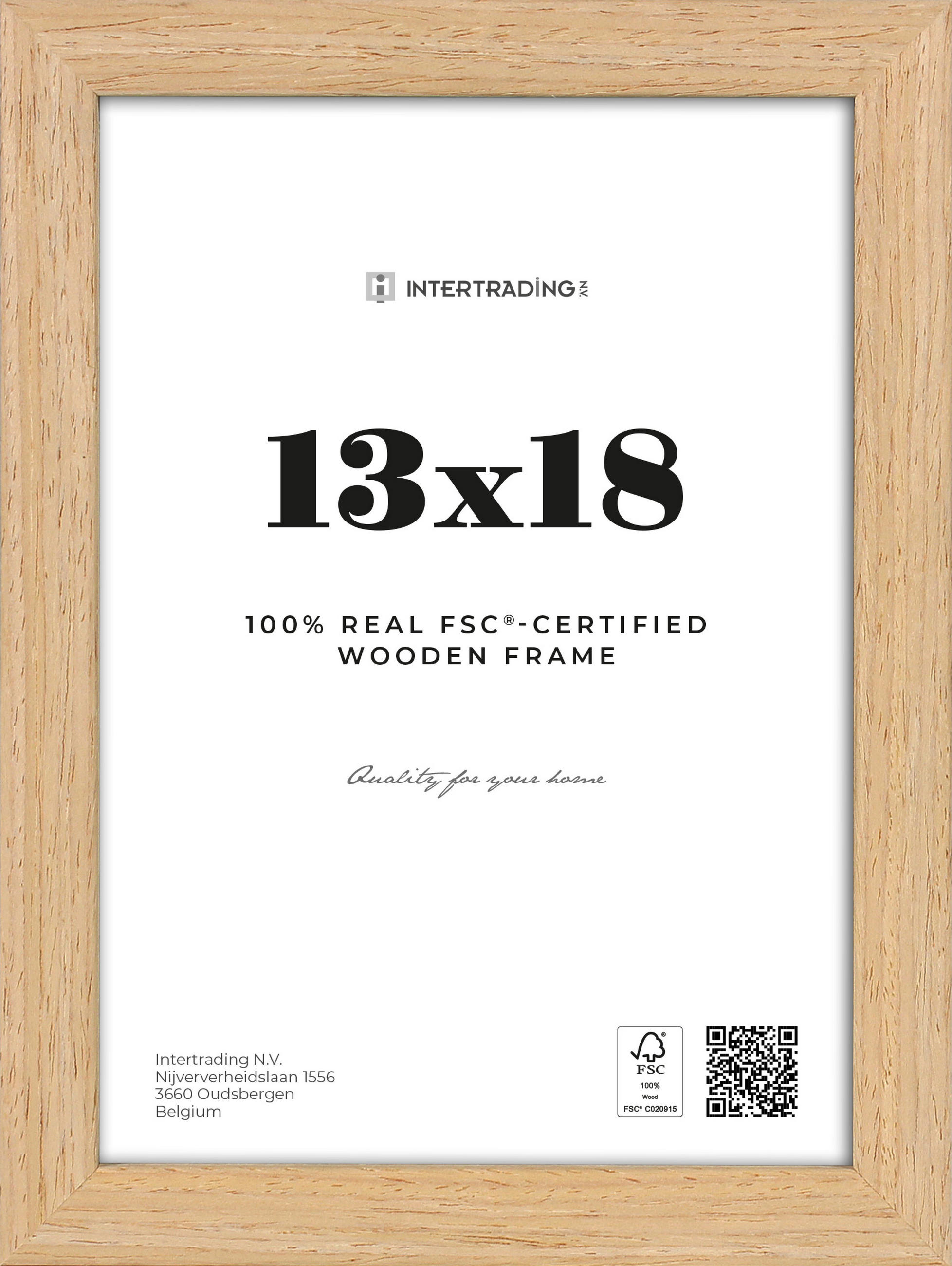 BILDERRAHMEN 15/20,1/2 cm  - Eichefarben, Basics, Holzwerkstoff (15/20,1/2cm)