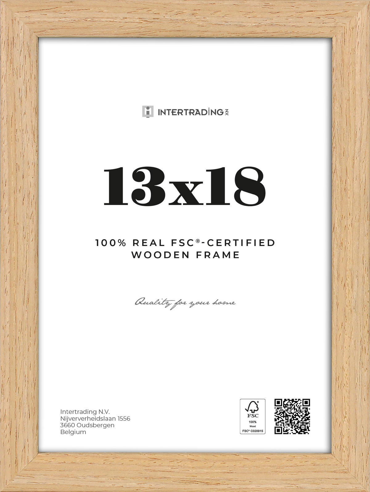 BILDERRAHMEN 15/20,1/2 cm  - Eichefarben, Basics, Holzwerkstoff (15/20,1/2cm)