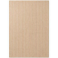 FLACHWEBETEPPICH 200/300 cm Haringey Weiß, Sandfarben rechteckig  - Sandfarben/Weiß, Design, Kunststoff (200/300cm)