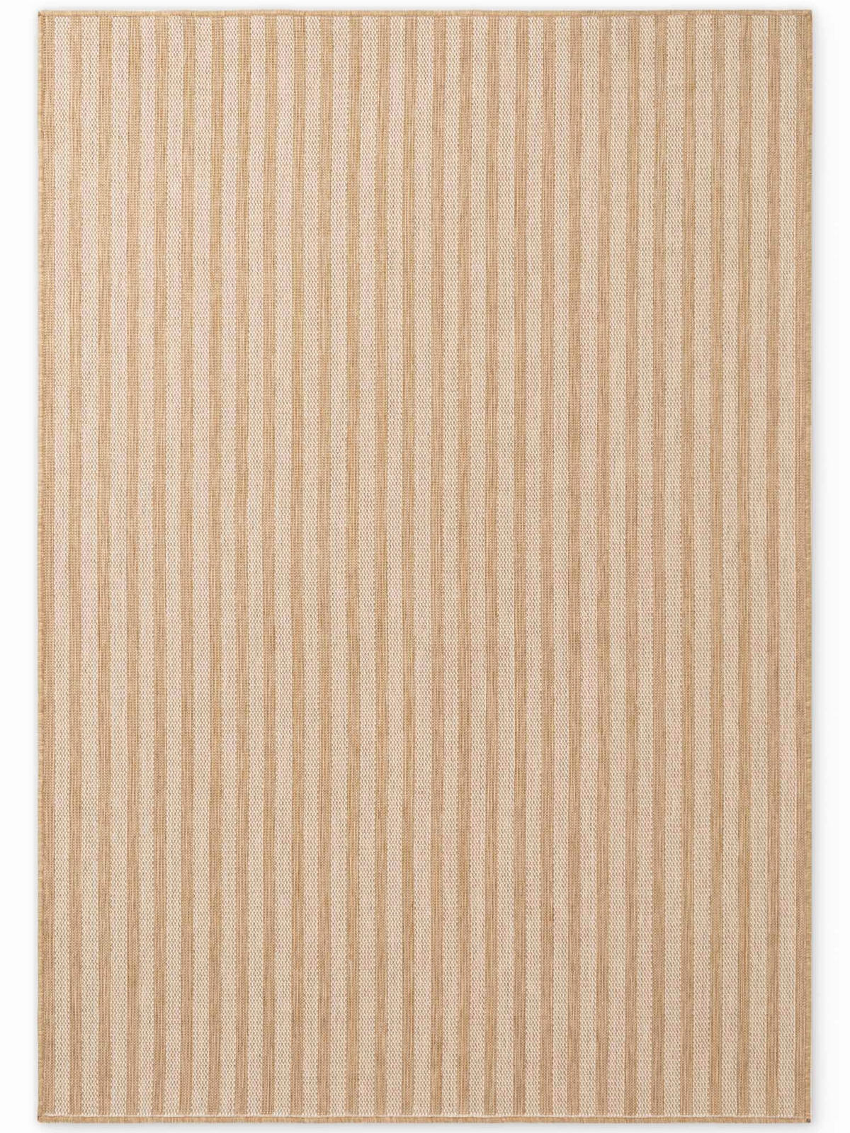 FLACHWEBETEPPICH 200/300 cm Haringey Weiß, Sandfarben rechteckig  - Sandfarben/Weiß, Design, Kunststoff (200/300cm)