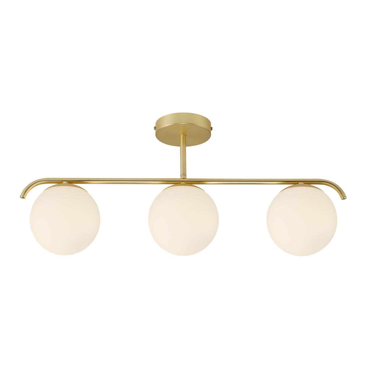 DECKENLEUCHTE     - Messingfarben, KONVENTIONELL, Glas/Metall (69/14/29cm) - Nordlux