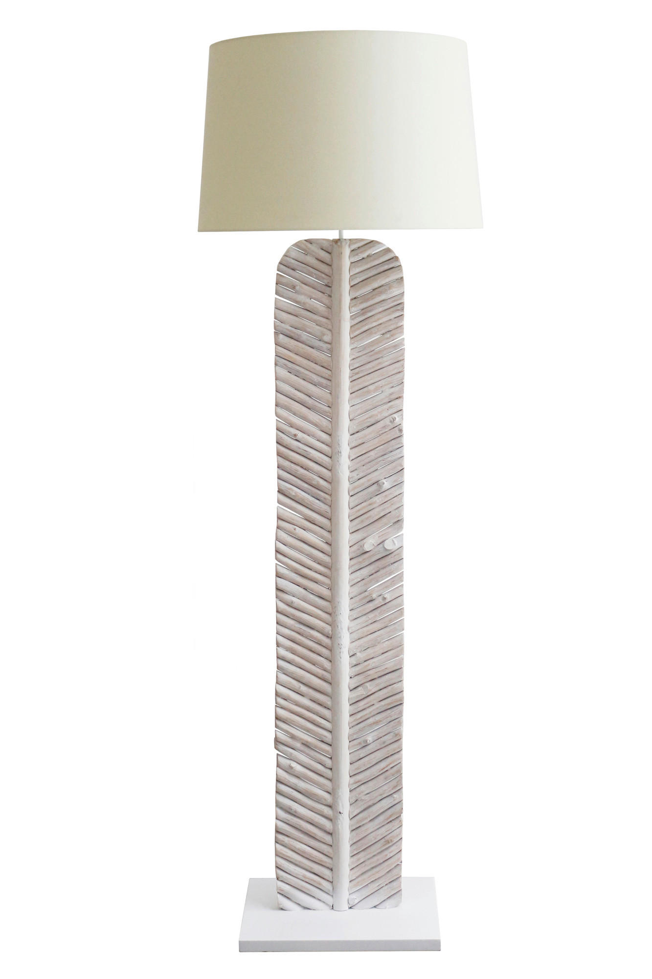 STEHLEUCHTE  40/175/30 cm   - Weiß, Design, Holz/Textil (40/175/30cm) - P & B