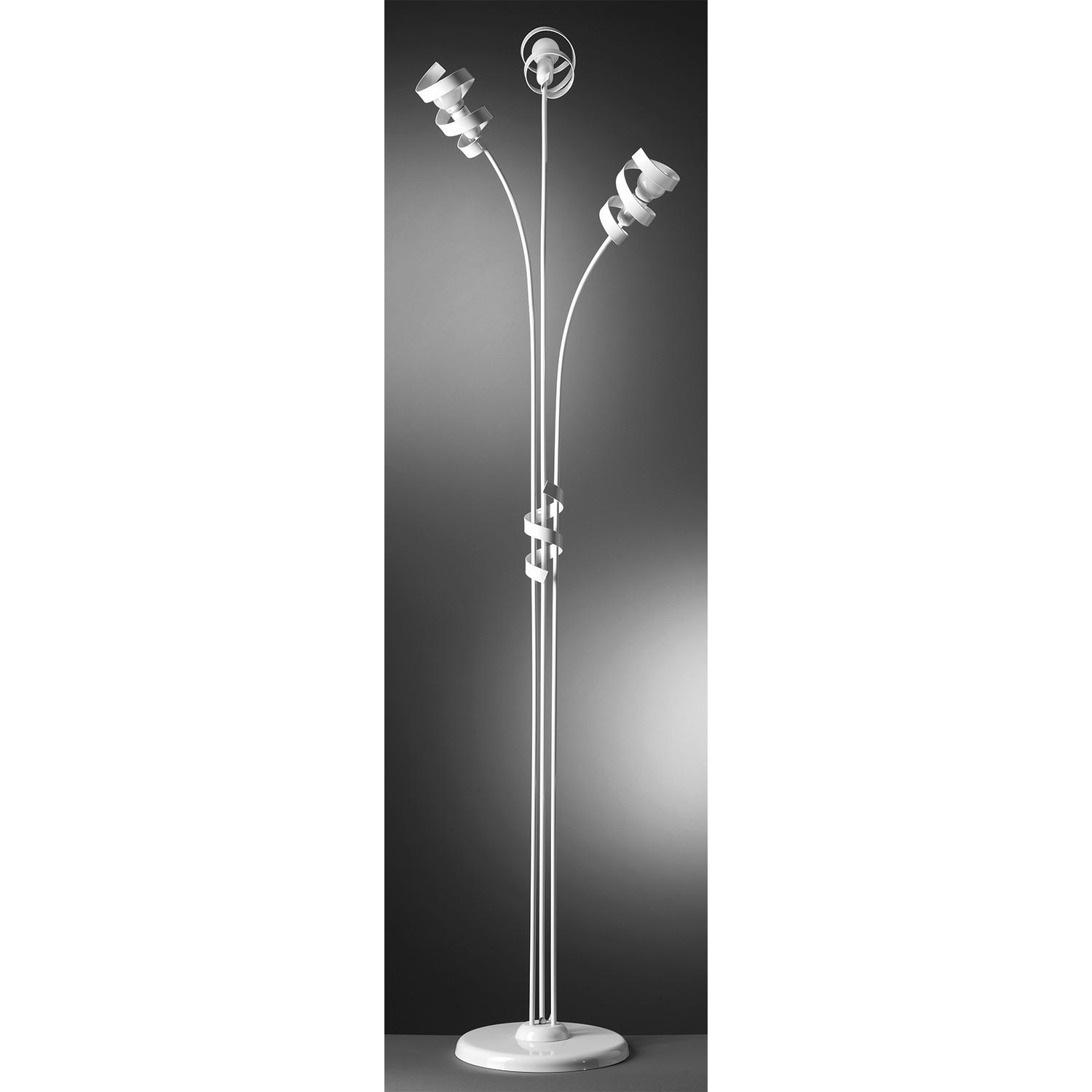 STEHLEUCHTE 55/190 cm    - Weiß, Design, Metall (55/190cm)