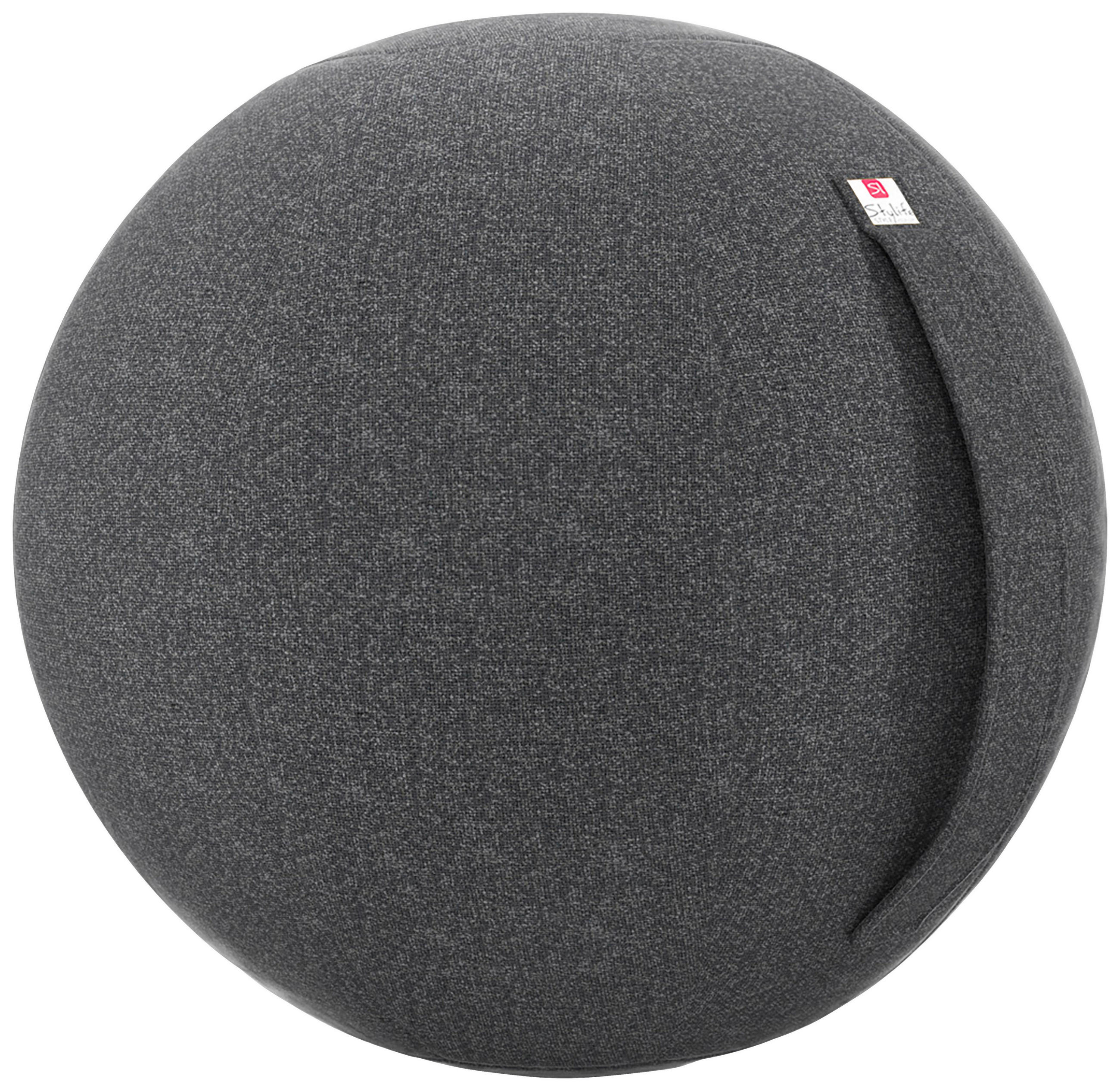 SITZBALL - Anthrazit, Design, Textil (65cm) - Stylife