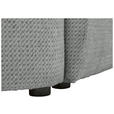ECKSOFA  in Chenille Grau  - Schwarz/Grau, MODERN, Kunststoff/Textil (179/287cm) - Carryhome