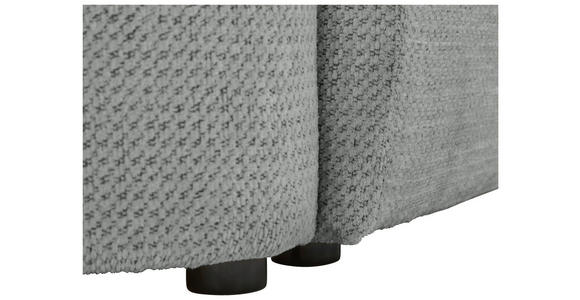 ECKSOFA  in Chenille Grau  - Schwarz/Grau, MODERN, Kunststoff/Textil (179/287cm) - Carryhome