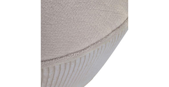 HOCKER Cord, Plüsch Naturfarben  - Schwarz/Naturfarben, KONVENTIONELL, Kunststoff/Textil (75/38cm) - Carryhome