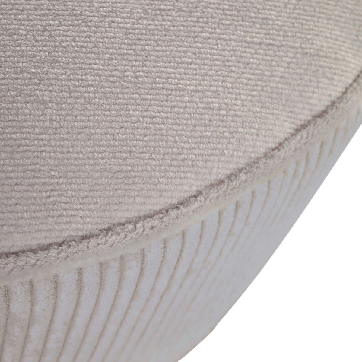 HOCKER in Textil Naturfarben, Weiss  - Weiss/Schwarz, Konventionell, Kunststoff/Textil (75/38/75cm) - MID.YOU