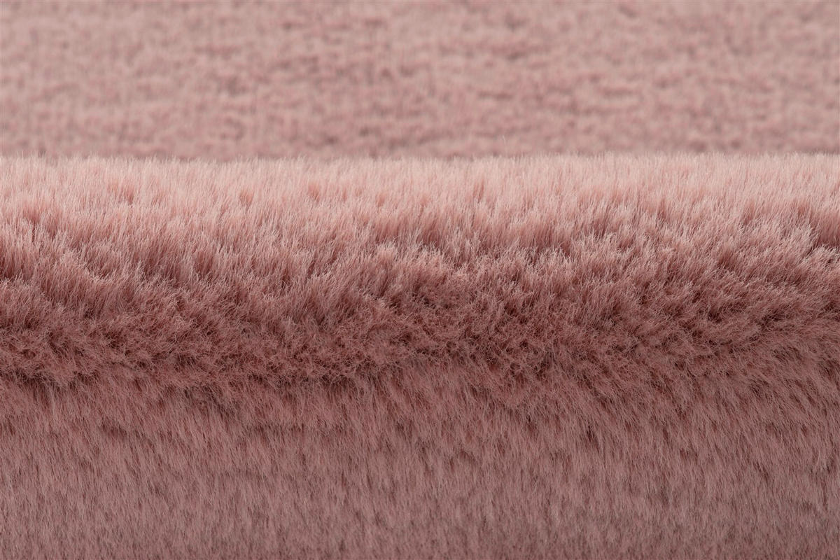 HOCHFLORTEPPICH 60/90 cm Estonia - Kunda Puderrosa Rosa  - Rosa, KONVENTIONELL, Textil (60/90cm)