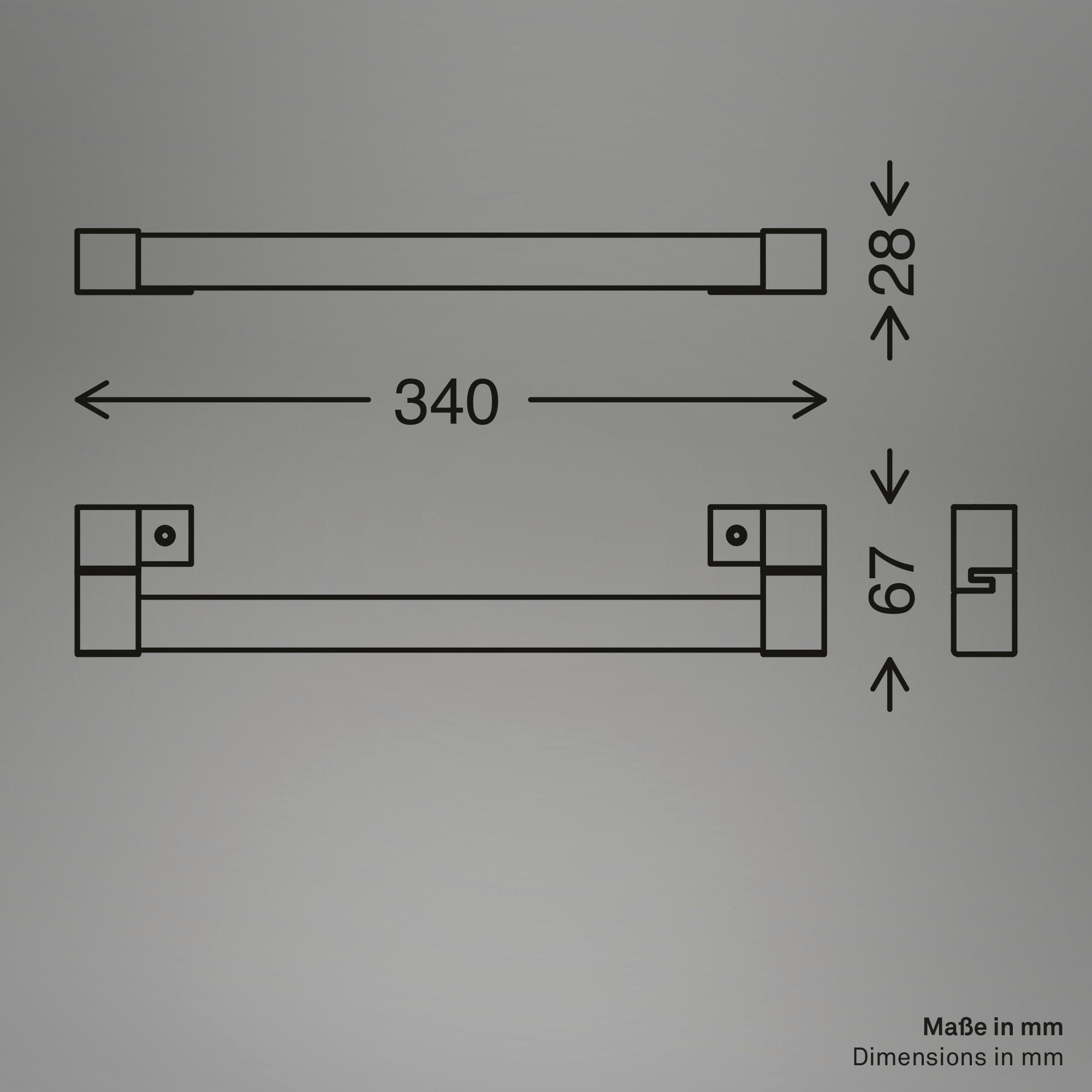 RÁÉPÍTHETŐ LÁMPA LED izzó  - krómszínű, Basics, műanyag (34/3,8 - 6,7/2,8cm)