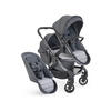 DJEČJA KOLICA  PEACH 7  - tamno siva/crna visoki sjaj, Basics, tekstil/plastika (75/55/39cm) - ICANDY