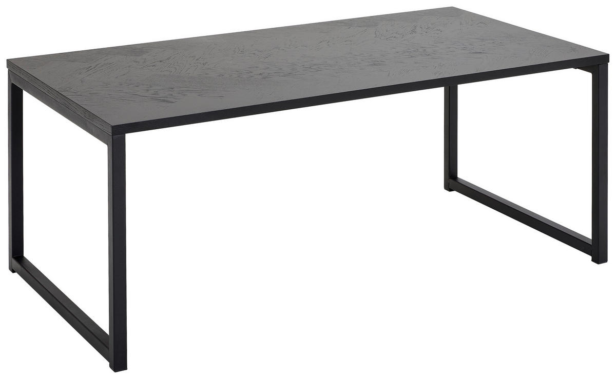COUCHTISCH in Metall, Holzwerkstoff  - Schwarz, MODERN, Holzwerkstoff/Metall (110/45/60cm) - MID.YOU