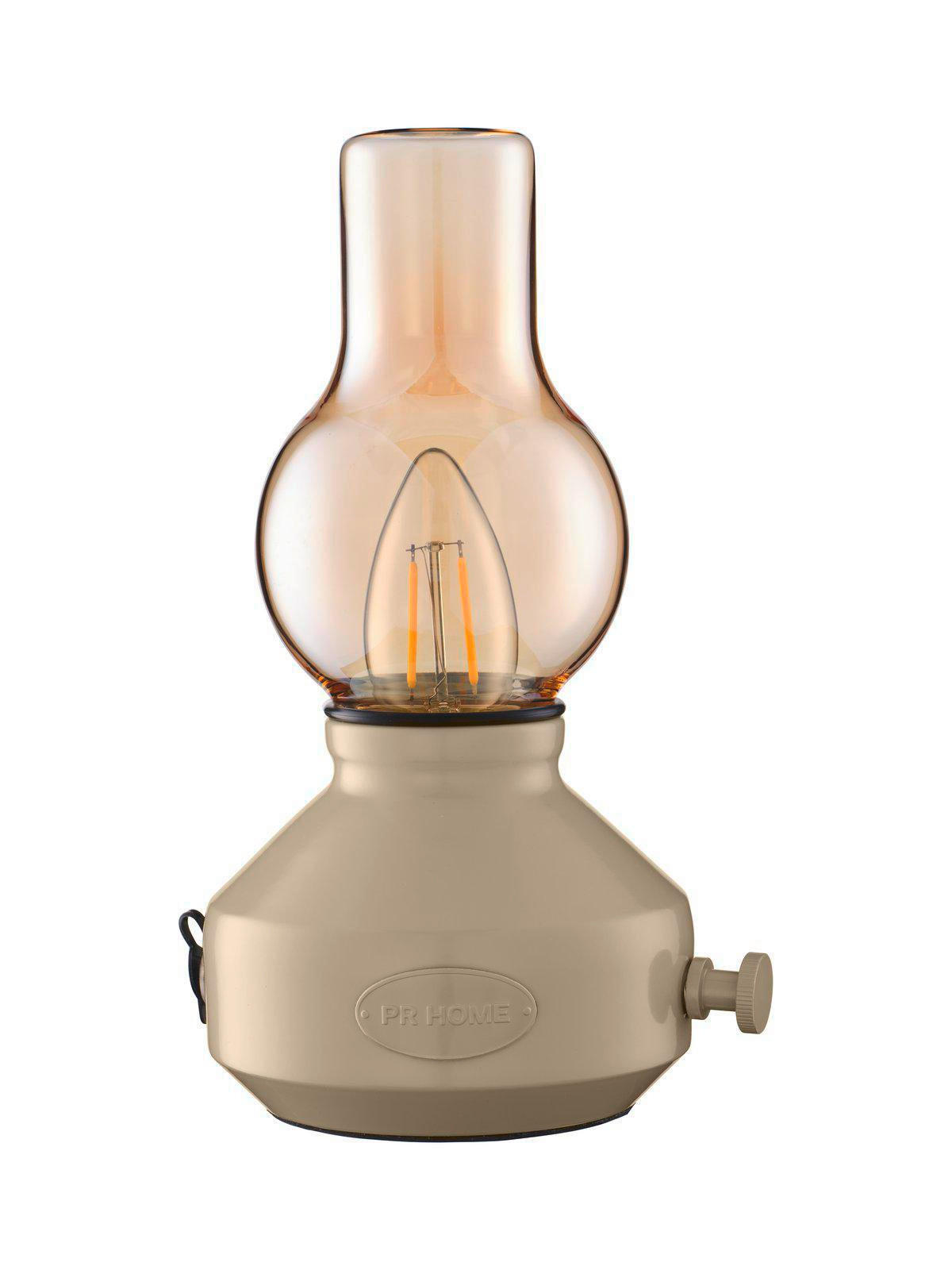 AKKU-TISCHLEUCHTE PR Home Glimt 21/25 cm   - Beige/Weiß, Trend, Metall (21/25cm)