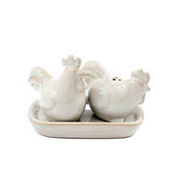 ASZTALIFŰSZERTARTÓ-SZETT - magasfényű fehér, Basics, kerámia (13/7/7cm)