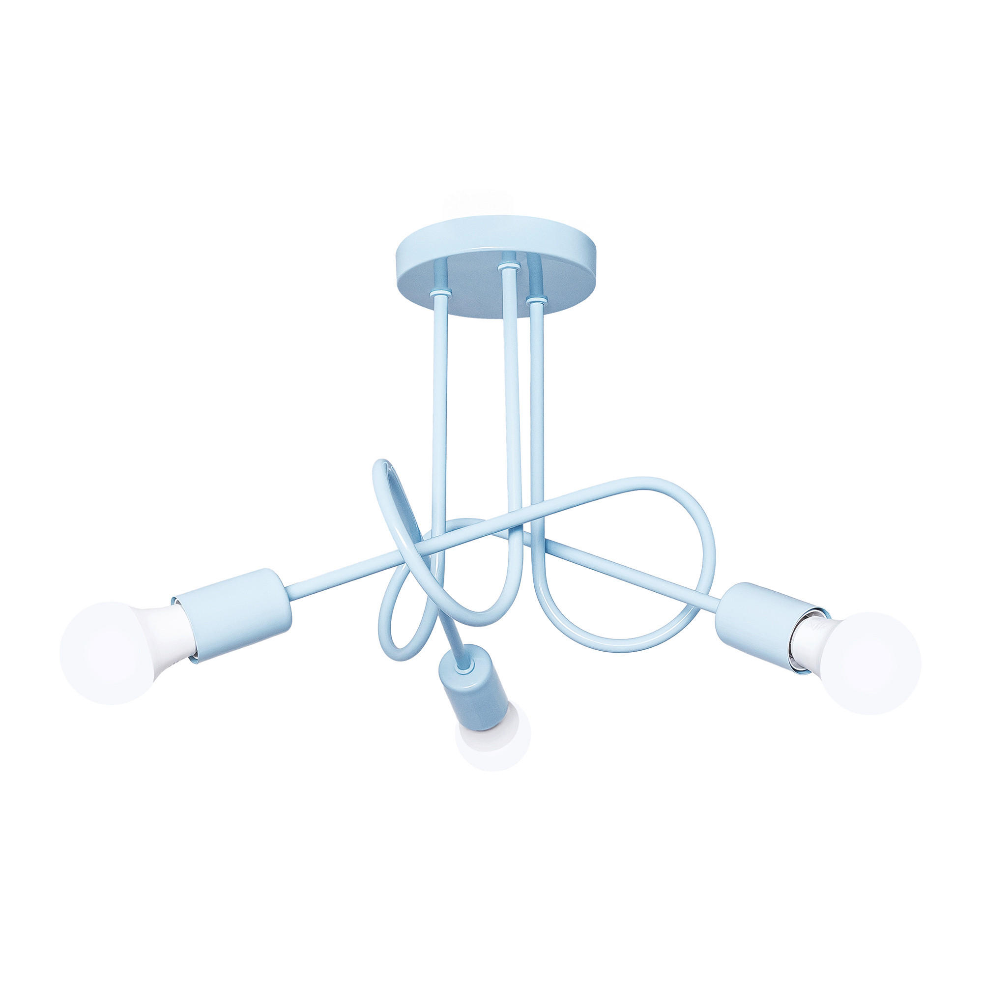KINDERDECKENLEUCHTE Oxford   - Pastellblau, KONVENTIONELL, Metall (30/45/45cm)