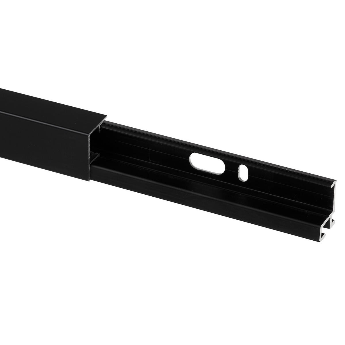 PROFILLEISTEN-SET 120/2,9/2,2 cm  in Schwarz  - Schwarz, Basics, Metall (120/2,9/2,2cm) - HKT