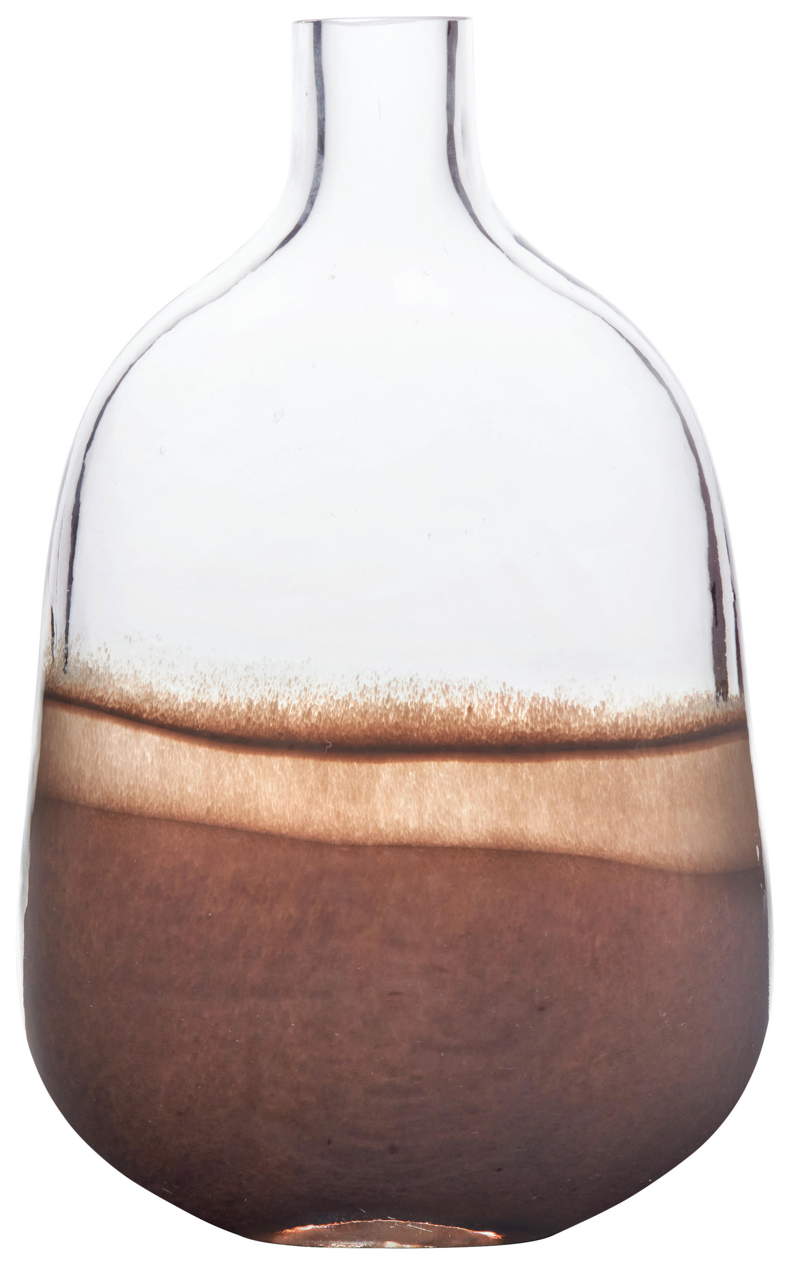 VAZA 33,5 cm  steklo  - bež/rjava, Basics, steklo (33,5cm) - Leonardo