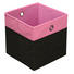 FALTBOX Karton, Metall, Textil Anthrazit, Rosa - Anthrazit/Rosa, Design, Karton/Textil (32/32/32cm) - Carryhome FALTBOX Karton, Metall, Textil Anthrazit, Rosa - Anthrazit/Rosa, Design, Karton/Textil (32/32/32cm) - Carryhome