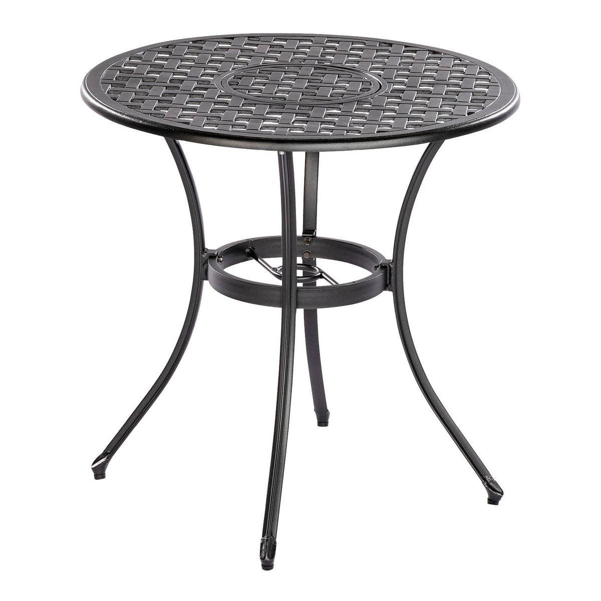 BALKONSET  3-teilig  - Graphitfarben, KONVENTIONELL, Metall - Gardenson