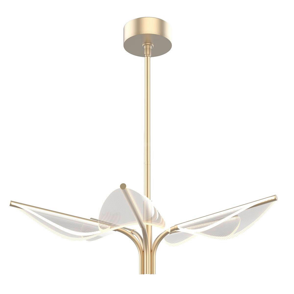 LED-KRONLEUCHTER Alora 21,3/78,7 cm   - Messingfarben, KONVENTIONELL, Kunststoff/Metall (21,3/78,7cm) - Elstead Lighting