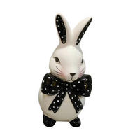 DEKOHASE - Schwarz/Weiß, LIFESTYLE, Keramik (7,4/15/6,6cm)