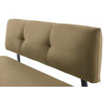 SITZBANK 180/86/60 cm  in Schwarz, Olivgrün  - Schwarz/Olivgrün, MODERN, Textil/Metall (180/86/60cm) - Cantus