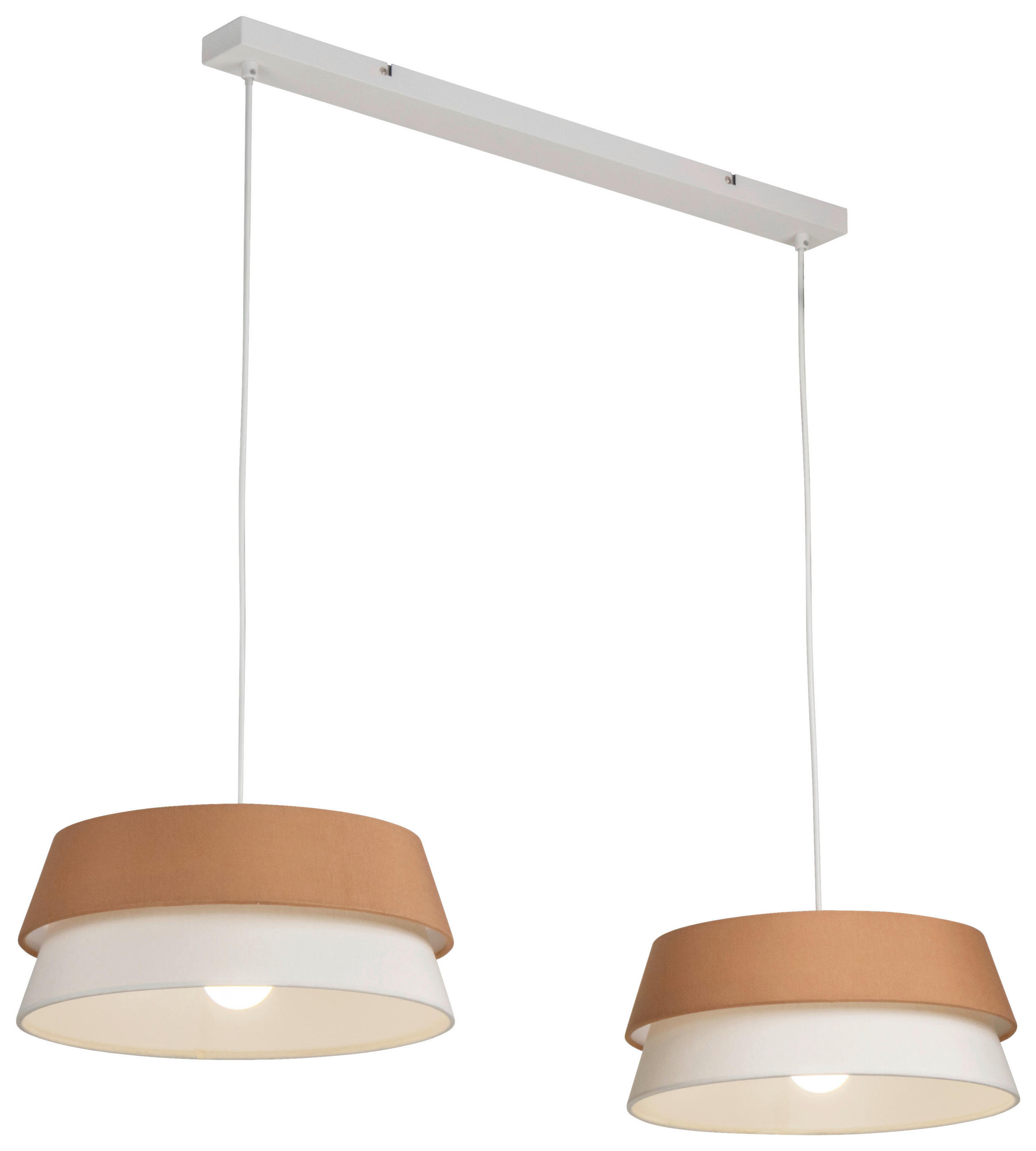 Collett's Monde Pendelleuchte Weiß, Mokka 20x130x90 cm
