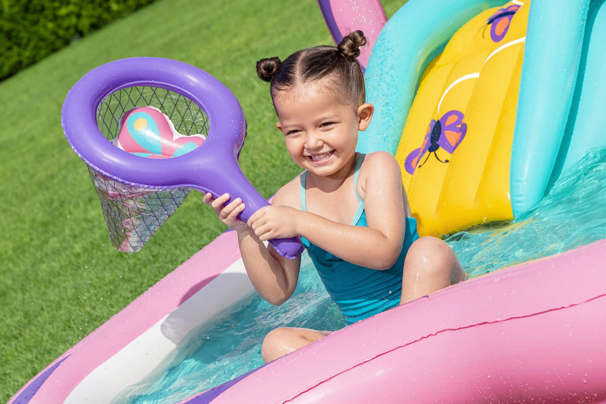 PLANSCHBECKEN 180/180/117 cm  - Multicolor, Basics, Kunststoff (180/180/117cm) - Bestway