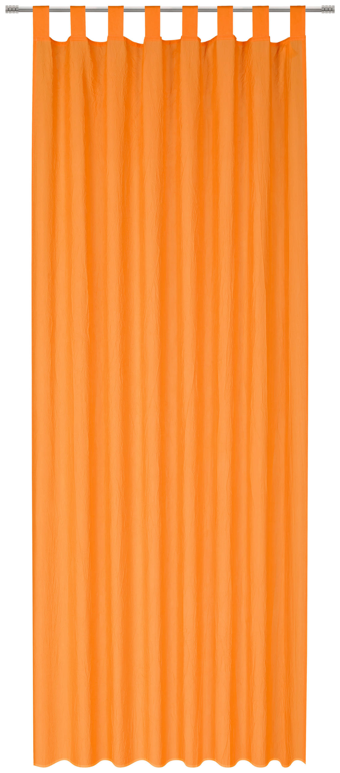 ZAVJESA S OMČAMA narančasta  135/245 cm  - narančasta, Design, tekstil (135/245cm) - Boxxx