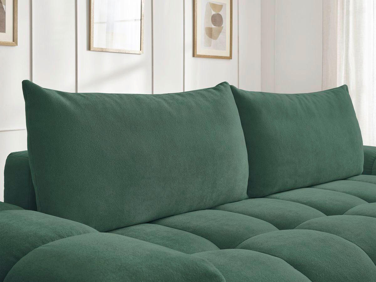 3-SITZER-SOFA EVEREST Struktur Grün  - Schwarz/Grün, MODERN, Kunststoff/Textil (278/90/115cm)