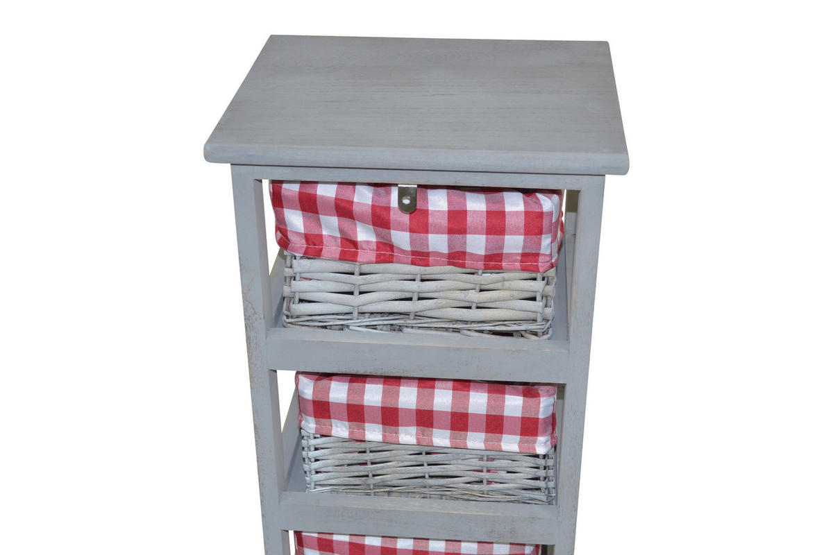 AUFBEWAHRUNGSREGAL - Grau, KONVENTIONELL, Holz (25/30/76cm) - MID.YOU